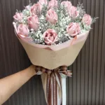 ช่อแบงค์ร้อยพับดอกกุหลาบ