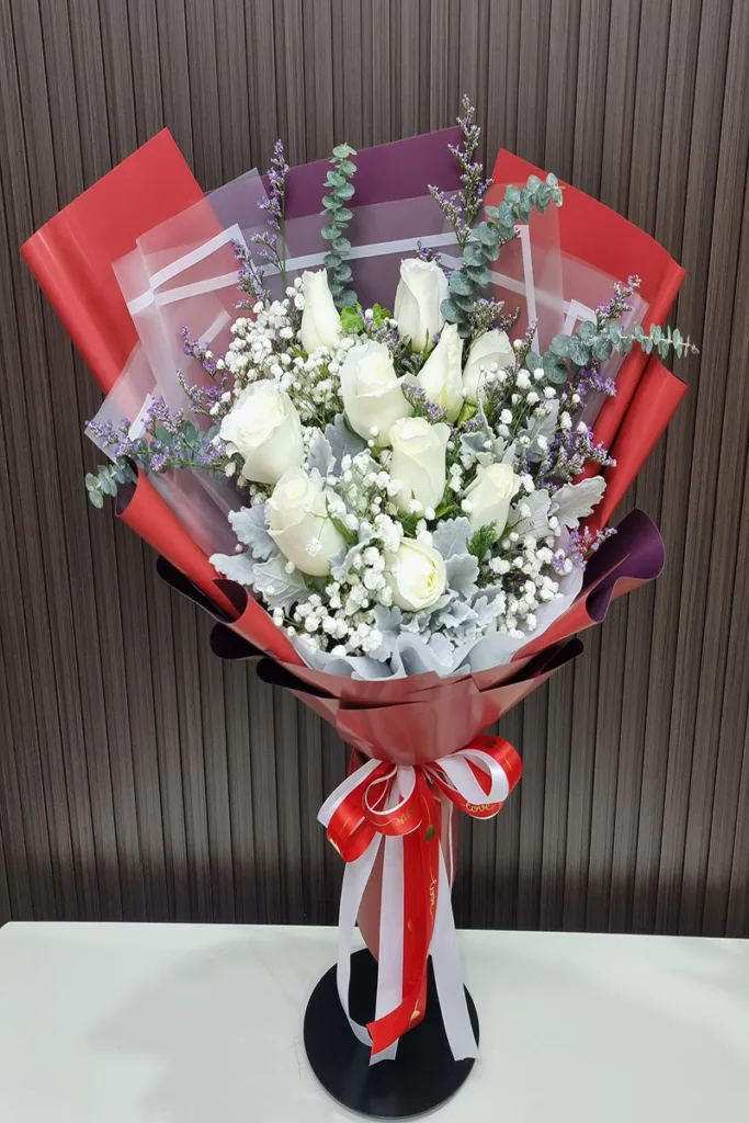 ช่อดอกกุหลาบขาว,ช่อดอกกุหลาบ