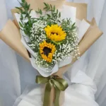 ช่อดอกทานตะวัน2ดอก