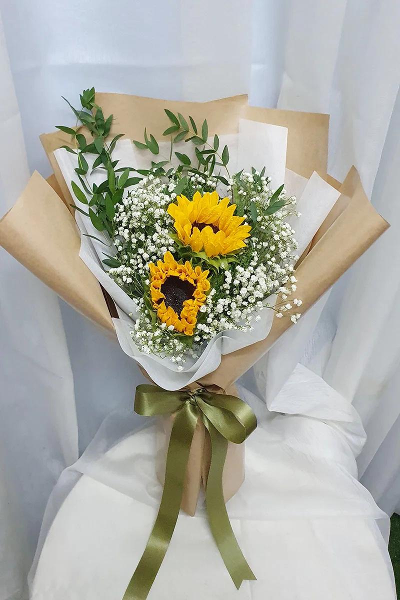 ช่อดอกทานตะวัน2ดอก ช่อดอกทานตะวัน2ดอก