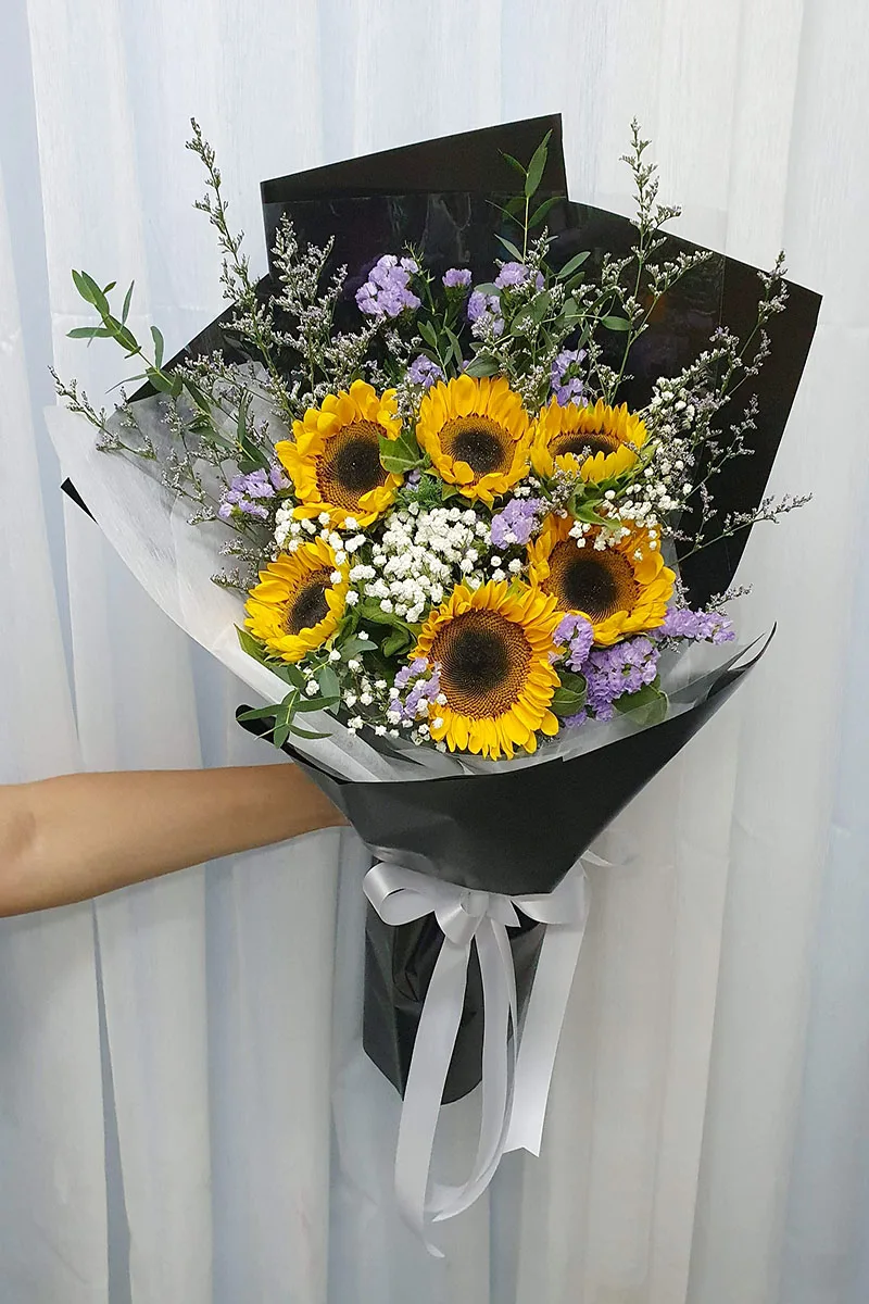 ช่อดอกทานตะวัน6ดอก