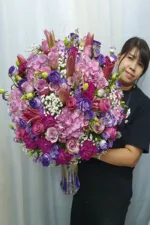 แจกันดอกไม้สดสีม่วง-VF1015 - Image 4