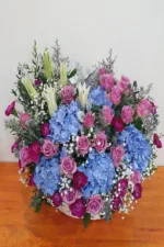 กระเช้าดอกไม้สีม่วง-BV1001 - Image 3