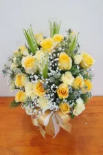 แจกันดอกไม้สดสีเหลือง-VF1001 - Image 3