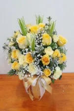 แจกันดอกไม้สดสีเหลือง-VF1001 - Image 2