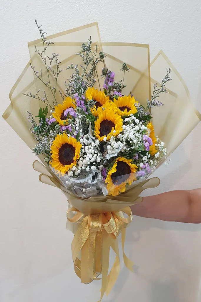 ช่อดอกทานตะวัน7ดอก