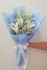 ช่อดอกลิลลี่ขาว5ดอก