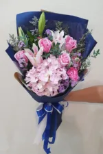 ช่อดอกไม้สดสีชมพู-PF1011 - Image 3