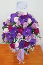 แจกันดอกไม้สดสีม่วง-VF1008 - Image 2