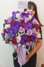 แจกันดอกไม้สดสีม่วง-VF1008 - Image 4