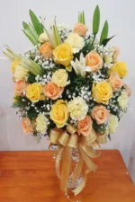 แจกันดอกไม้สดสีเหลือง-VF1009 - Image 2