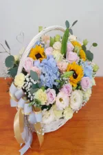 กระเช้าดอกไม้สีสดใส-YB1003 - Image 2