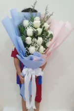 ช่อดอกกุหลาบขาว-WR1002 - Image 2