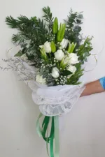 ช่อดอกไม้สดสีขาว-FW1001 - Image 2