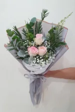 ช่อดอกกุหลาบ3ดอก