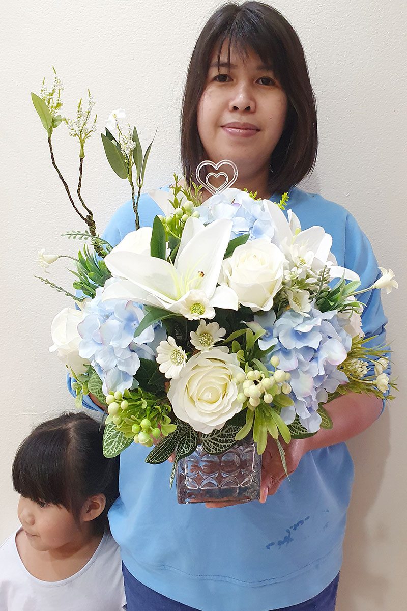 20211217_092732 แจกันดอกไม้ประดิษฐ์-AS1002 - Image 2