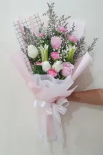 ช่อดอกไม้สดสีชมพู-PF1005 - Image 3