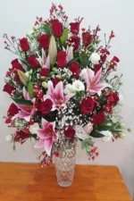 แจกันดอกไม้สดสีแดง-VF1005 - Image 3