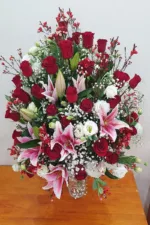 แจกันดอกไม้สดสีแดง-VF1005 - Image 2