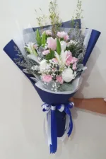 ช่อดอกไม้สดสีชมพู-PF1006 - Image 2