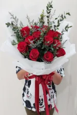 ช่อดอกกุหลาบแดง-RR1004 - Image 2