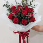 ช่อดอกกุหลาบแดง14ดอก