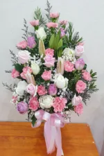 แจกันดอกไม้สีชมพู-VF1004 - Image 2