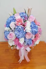 แจกันดอกไม้สดสีฟ้า-VF1007 - Image 2
