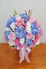 แจกันดอกไม้สดสีฟ้า-VF1007 - Image 4