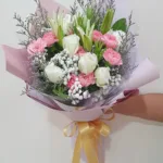 ช่อดอกไม้โทนสีสดใส