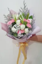 ช่อดอกไม้โทนสีสดใส