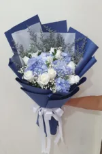 ช่อดอกไม้สดสีฟ้า-BF1006 - Image 2