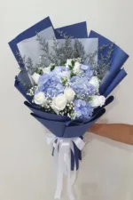 ช่อดอกไม้สดสีฟ้า-BF1006 - Image 3