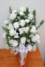 แจกันดอกไม้สดสีขาว-VF1016 - Image 3