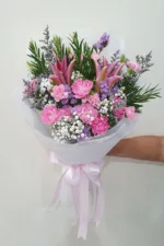 ช่อดอกไม้สดสีชมพู-PF1007 - Image 2