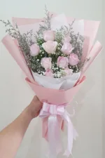 ช่อดอกกุหลาบสีชมพู-PR1004 - Image 3