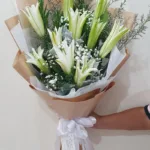 ช่อดอกลิลลี่ขาว10ดอก