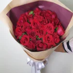 ช่อดอกกุหลาบแดง30ดอก