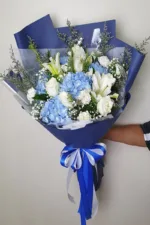 ช่อดอกไม้สดสีฟ้า-BF1003 - Image 3