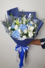 ช่อดอกไม้สดสีฟ้า-BF1003 - Image 2