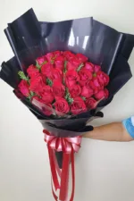 ช่อดอกกุหลาบแดง30ดอก