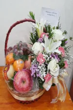 กระเช้าผลไม้ดอกไม้สด-FB1004 - Image 3