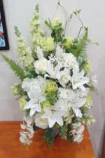 แจกันดอกไม้ประดิษฐ์สีขาว-AL1004 - Image 3