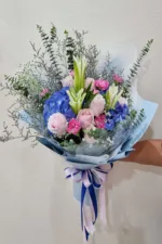 ช่อดอกไม้สดสีฟ้า-BF1004 - Image 2