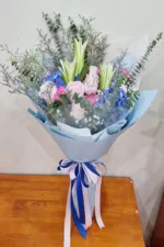 ช่อดอกไม้สดสีฟ้า-BF1004 - Image 3