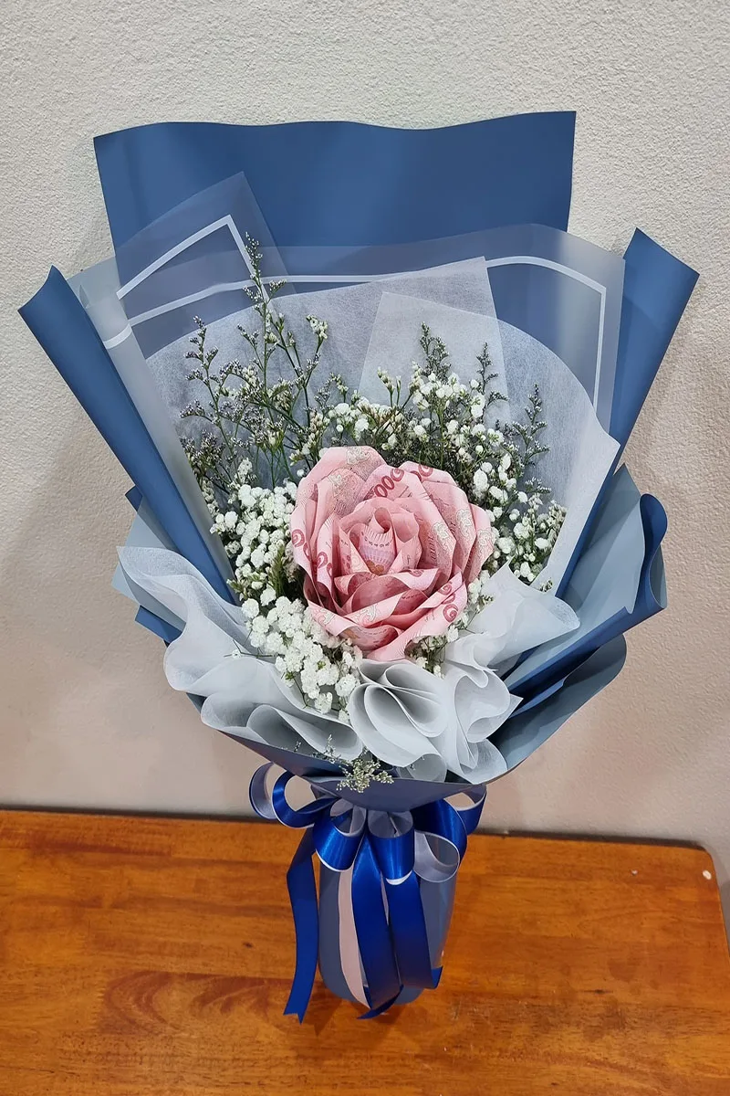 ช่อแบงค์ร้อยพับดอก