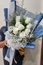 ช่อดอกกุหลาบขาว-WR1007 - Image 3