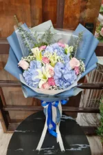 ช่อดอกไม้สดสีฟ้า-BF1008 - Image 3