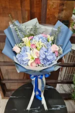 ช่อดอกไม้สดสีฟ้า-BF1008 - Image 2