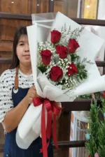 ช่อดอกกุหลาบแดง-RR1013 - Image 3